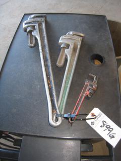 (2) Ridgid Pipe Wrenches. 18", 24".