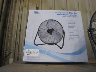 Unused CoolWorks 20" High Velocity Floor Fan.