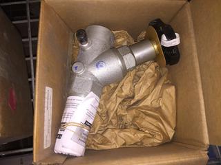 A500N NH3 Liquid "Y" Pattern Tank Valve. 1 1/2" NPTx1 1/2" NPT. Note: This Lot Is Located At 96057 2431 Drive East Foothills, AB.