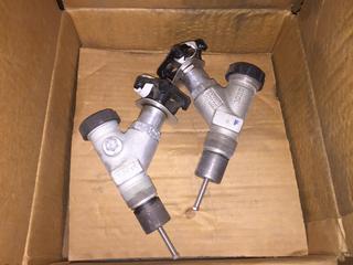 A500N NH3 Liquid "Y" Pattern Tank Valve. 1 1/2" NPTx1 1/2" NPT. Note: This Lot Is Located At 96057 2431 Drive East Foothills, AB.