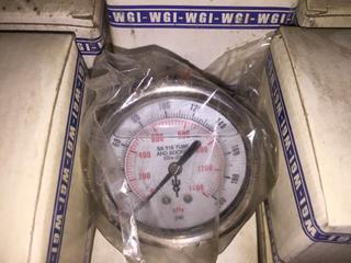 WG1 2.5" Dial, 1/4 NPT 1-200 PSI w/ Hard Ware. Miscellaneous Amentin Boxes. Note: This Lot Is Located At 96057 2431 Drive East Foothills, AB.