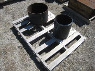 (2) Pipes 12" & 18" Pups Schedule 80.