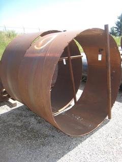 (2) Scrap Rolled Plate Rings. 70" Diameter x 3'.