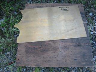 Brass Plate Metal Sheet. 13"x2'x1/4".