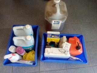 Soap, Gloves, First Aid Kit, and Cleaning Supplies.  