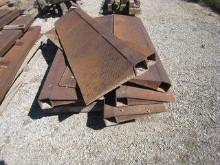 (8) Steel Ramps 4"x 20"x 84". 