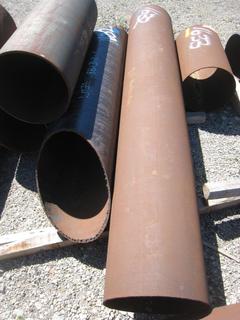 Miscellaneous Pipe (Marked Blue) 24"x 12', 24"x 10', 12"x 8'. 