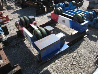 Roller Set on Frame. Roller (Approx.) 20"x56", Wheel 7"x12", Frame 58"x72".