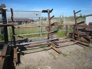 Metal Rack, Contents Included, Quantity of Aluminum. Rack (Approx.) 154"x60"x96". Note:  Buyer Responsible For Dismantling, Lifting & Loading. Items Must Be Removed by September 1, 2020, 4:00 PM.  Items Left Onsite After September 1, 2020 Will Be Considered Abandoned.