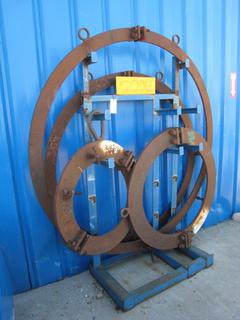 Vessel Clamps & Rack. (Approx.) 85"x24"x42".