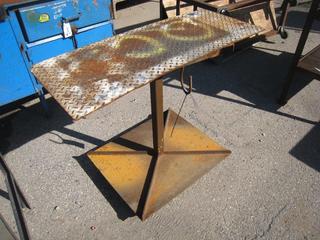 Rolling Table/Stand. 33 x 44 x 24".