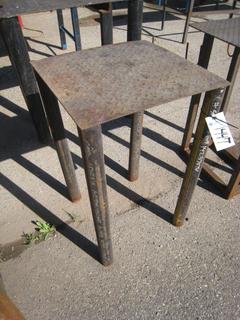 Small Metal Table. 30 x 20 x 20".