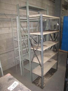 Metal Shelves. 75 x 42 x 15, 76 x 36 x 12, 86 x 36 x 15. Note:  Buyer Responsible For Dismantling, Lifting & Loading. Items Must Be Removed by September 1, 2020, 4:00 PM.  Items Left Onsite After September 1, 2020 Will Be Considered Abandoned.