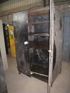 Custom Built Steel Shop Cabinet.