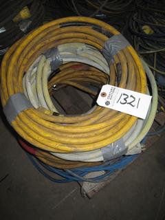 Pile of Heavy Duty 120V Extension Cords.