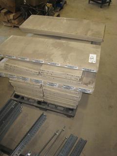 (2) Pallets Metal Shelving Units.