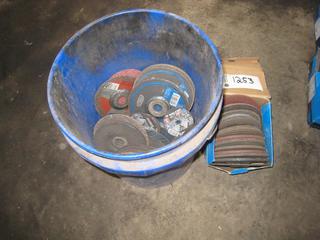 Pail of Miscellaneous  Grinding Discs 6" & 5".