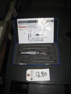 Westward Peptill Micrometer Incomplete in Blue Case. Depth 0-4".