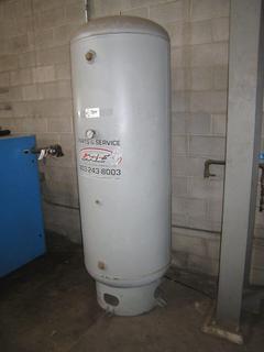 CAE Grey Air Tank. U1A Manufacturers Data Report for Pressure Vessels Available. Note: Disconnected,  Buyer Responsible For Dismantling, Lifting & Loading. Items Must Be Removed by September 1, 2020, 4:00 PM.  Items Left Onsite After September 1, 2020 Will Be Considered Abandoned.