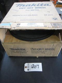 (1) New Makita Cut-Off Wheel, 14 x 3 x1", (1) Open Box.