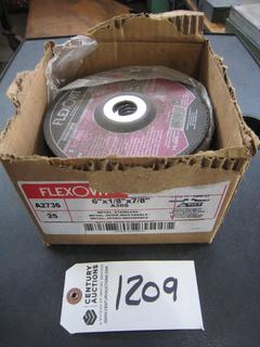 Flexovit Grinder Disc 6 x 1/8 x 7/8", Open Box.