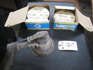 Pneumatic Sander, Vc 154 Long Life VEL 150mm & Hermes Sand Disc, Open Box.