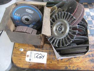 (2) Boxes of Miscellaneous  Wire Wheels, Grinding Disc's & Flapper Wheels.