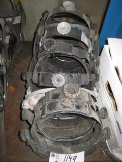 Lot of Face Shield Harness's & Shields.