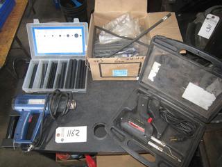 Lot of Dual Wall Heat Shrinkable Tubes with Heat Gun & Weller Soldering Gun.