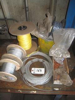 Lot of Cable Wire, Cooper & Aluminum Crimps.