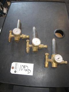 (3) Victor Flow Meters.