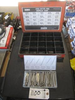 144pc SS Lang Cotter Pin Kit. Papco Steel Cotter Pin Set/