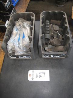 (2) Bins of Parts for Whip Triggers, Electrical.