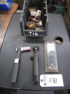 Bin of Miscellanious Tig Repair Parts.