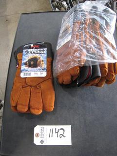 Lot of Watson  Brown Winter Gloves.