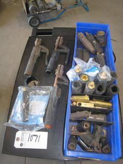 Bin of Assorted Welding Stinger Parts.