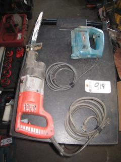 Makita Jig Saw, Milwaukee Sawzall.