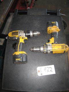 (2) DeWalt Cordless Drills.