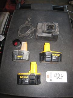 DeWalt Batteries w/ Charger.