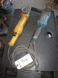 DeWalt Angle Grinder, Makita Angle Grinder.