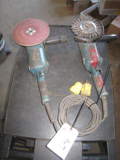 (2) Makita Angle Grinders.