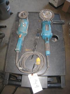 (2) Makita Angle Grinders.