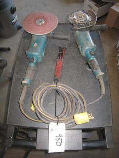 (2) Makita Angle Grinders.