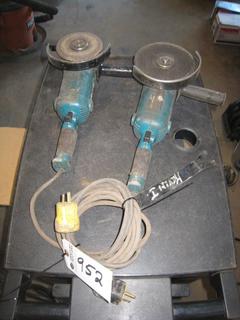 (2) Makita Angle Grinders.