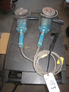 (2) Makita Angle Grinders.