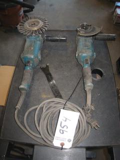 (2) Makita Angle Grinders.