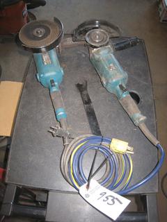 (2) Makita Angle Grinders.