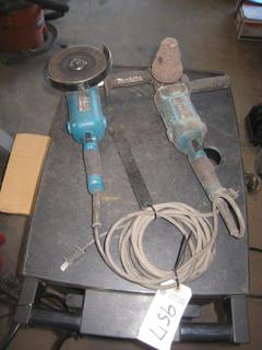 (2) Makita Angle Grinders.