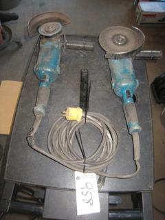 (2) Makita Angle Grinders.