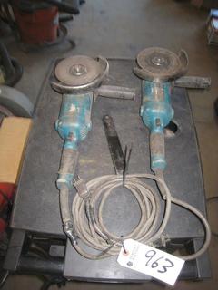 (2) Makita Angle Grinders.